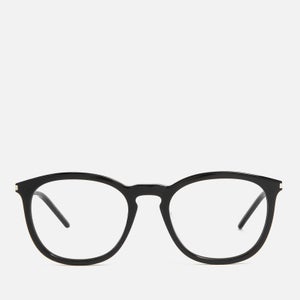 Saint Laurent D-Frame Acetate and Silver-Tone Metal Optical Glasses