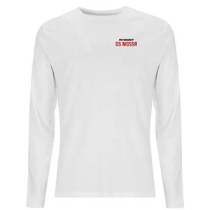 PBK GS Mossa Pocket Print Open Chest Logo Men's Long Sleeve T-Shirt - White