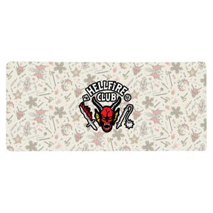 Stranger Things Hellfire Club Icons Gaming Mouse Mat