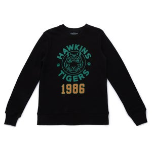 Sweatshirt Stranger Things Hawkins 1986 - Noir