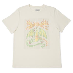 Stranger Things Scantron Dragon T-Shirt - Crème