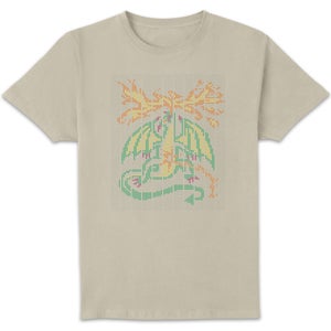 Stranger Things Scantron Dragon T-Shirt - Cream
