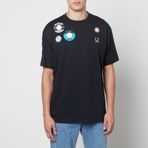 Fred Perry X Raf Simons Oversized Appliquéd Cotton-Jersey T-Shirt