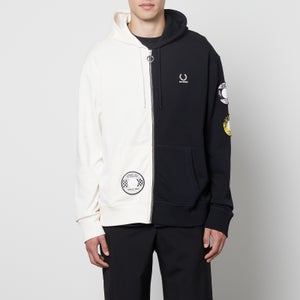 Fred Perry X Raf Simons Logo-Detailed Loopback Cotton-Jersey Hoodie