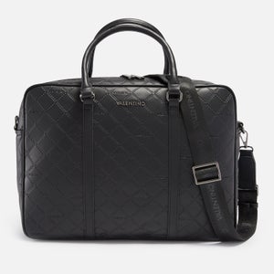 Valentino Bags Logo-Embossed Faux Leather Briefcase