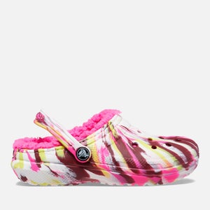 Crocs Toddlers Classic Marbled Faux Sherpa Lined Clogs