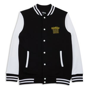 Duke Nukem Kicking Ass Since 1991 Embroidered Varsity Jacket - Black/White