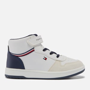 Tommy Hilfiger Kids Faux Leather Hi-Top Trainers
