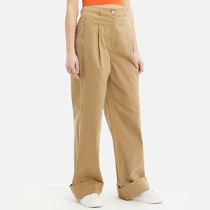 Calvin Klein Jeans Embroidery High-Waisted Lyocell-Blend Pants