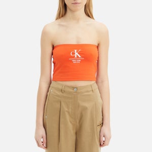 Calvin Klein Jeans Logo Cotton-Blend Boob Tube
