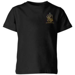 Harry Potter Ombré Hufflepuff Sigil Kids' T-Shirt - Black