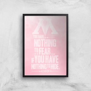 Harry Potter Ombré Nothing To Fear Giclee Art Print