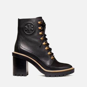 Tory Burch Miller Leather Heeled Ankle Boots