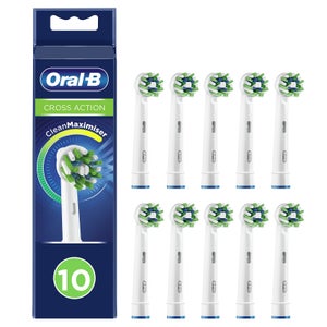 Oral-B Pro CrossAction Opzetborstels Wit, 10 Stuks