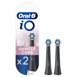 Oral-B iO Gentle Care Opzetborstels Zwart, 2 Stuks