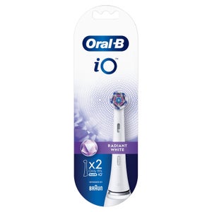 Oral-B iO Radiant White Opzetborstels Wit, 2 Stuks
