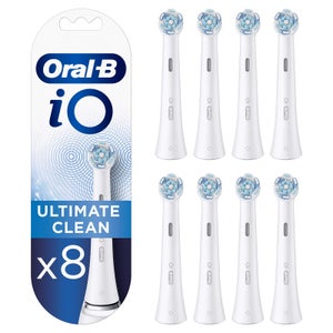 Oral-B iO Ultimate Clean Opzetborstels Wit, 8 Stuks