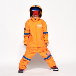 Kids Orange Nasa Snow Suit