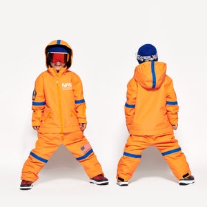 Kids Orange Nasa Snow Suit