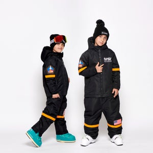 Kids Black Nasa Snow Suit