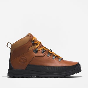 Timberland Men's World Hiker Mid Leather Boots - Mid Brown