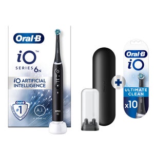 Oral-B iO 6N Elektrische Tandenborstel Zwart Lava + 10 Opzetborstels