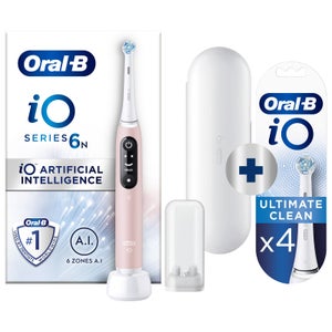 Oral-B iO 6N Elektrische Tandenborstel Roze + 4 Opzetborstels