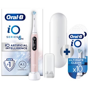 Oral-B iO 6N Elektrische Tandenborstel Roze + 10 Opzetborstels
