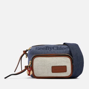 See By Chloé Tilly Denim and Linen Camera Bag
