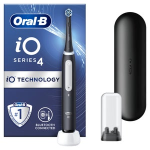 Oral-B iO4 Matte Black Electric Toothbrush with Travel Case