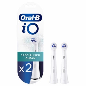 Oral B iO Specialised Clean Toothbrush Heads, Pack of 2 Counts