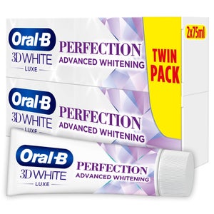Oral B 3D White Luxe Perfection Whitening Toothpaste Duo Pack 2x75ml