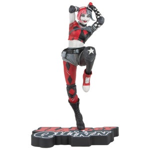DC Direct Red White and Black Harley Quinn Statue by Derrick Chew