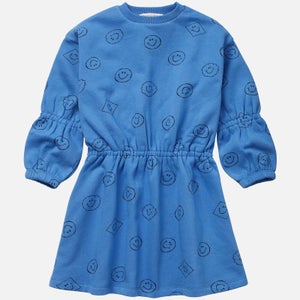 Sproet + Sprout Girls Smiley Printed Organic Cotton Dress