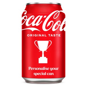 Coca-Cola Original Taste 330ml - Personalised Can - Exam Results Applause