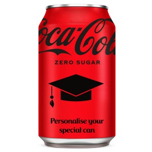 Coca-Cola Zero Sugar 330ml - Personalised Can - Exam Results Applause
