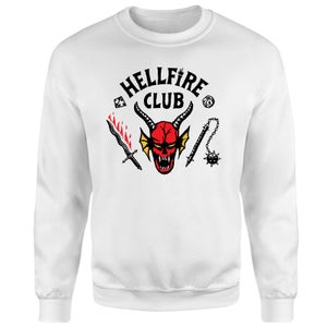 Pull Stranger Things Hellfire Club - Blanc