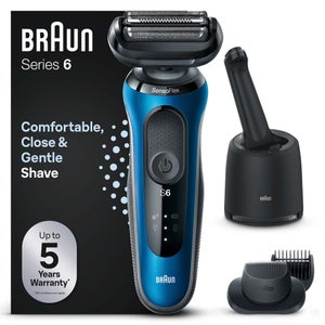 Braun Series 6 61-B7500cc Elektrorasierer Mit Barttrimmer, Reinigungsstation
