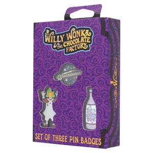 Dust! Willy Wonka Limited Edition Pin Badge Set