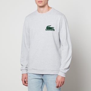Lacoste Crocodile Cotton-Blend Fleece Lounge Sweatshirt