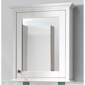 Country Living Wicklow Bathroom Mirror Cabinet - Matt White