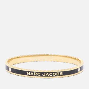 Marc Jacobs Women's The Medallion Scalloped Bangle - Black/Gold