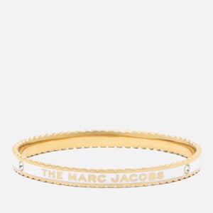 Marc Jacobs The Medallion Gold-Plated, Resin and Crystal Bracelet