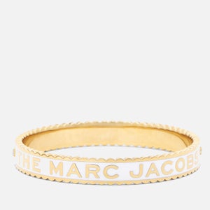 Marc Jacobs Women's The Medallion Lg Bangle - Cream/Gold