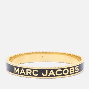 Marc Jacobs Women's The Medallion Lg Bangle - Black/Gold