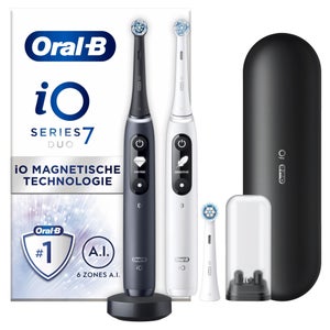 Oral-B iO 7N Elektrische Tandenborstel Duo-pak Zwart & Wit