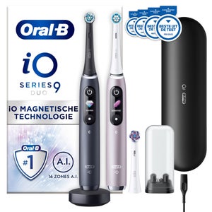 Oral-B iO 9N Elektrische Tandenborstel Duo-pak Zwart & Roze