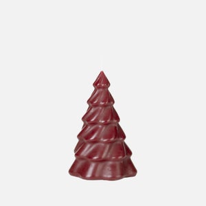 Broste Copenhagen Christmas Tree Candle - Medium - Burgundy