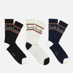 PS Paul Smith Men's 3-Pack Sport Socks - Multi