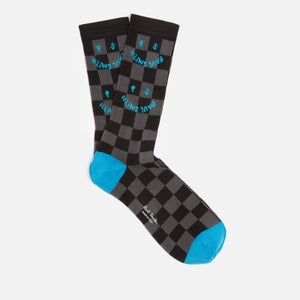 PS Paul Smith Smile Print Logo-Detailed Cotton-Blend Socks